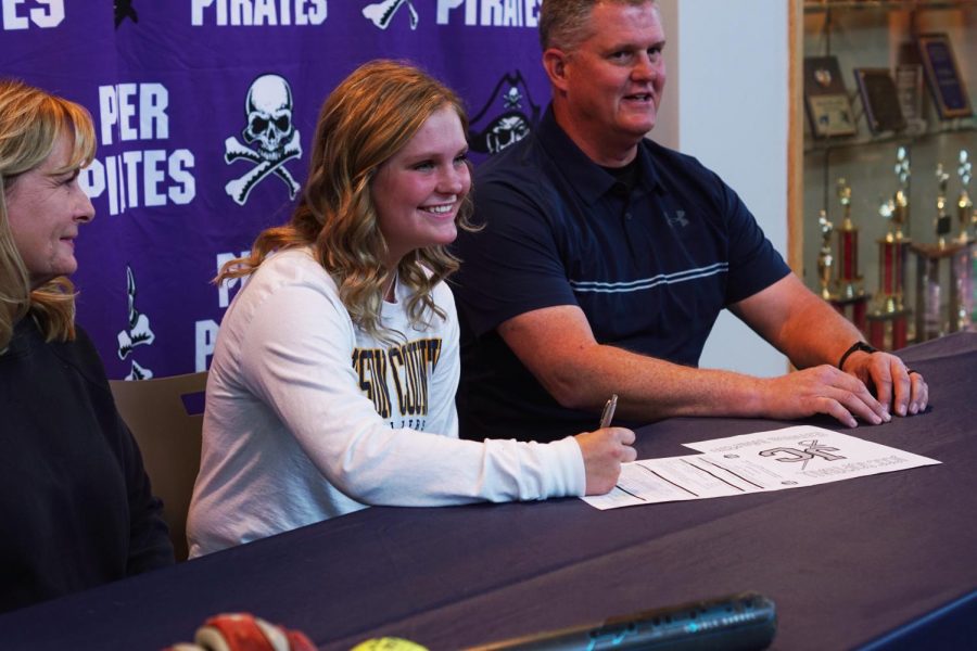 Senior Emma Martin is grateful for all the people that have helped her achieve her life long dream. "All the coaches and teammates I have had, and my parents have been such a big help to get me here," Martin said. "I couldn't have done it without them." 