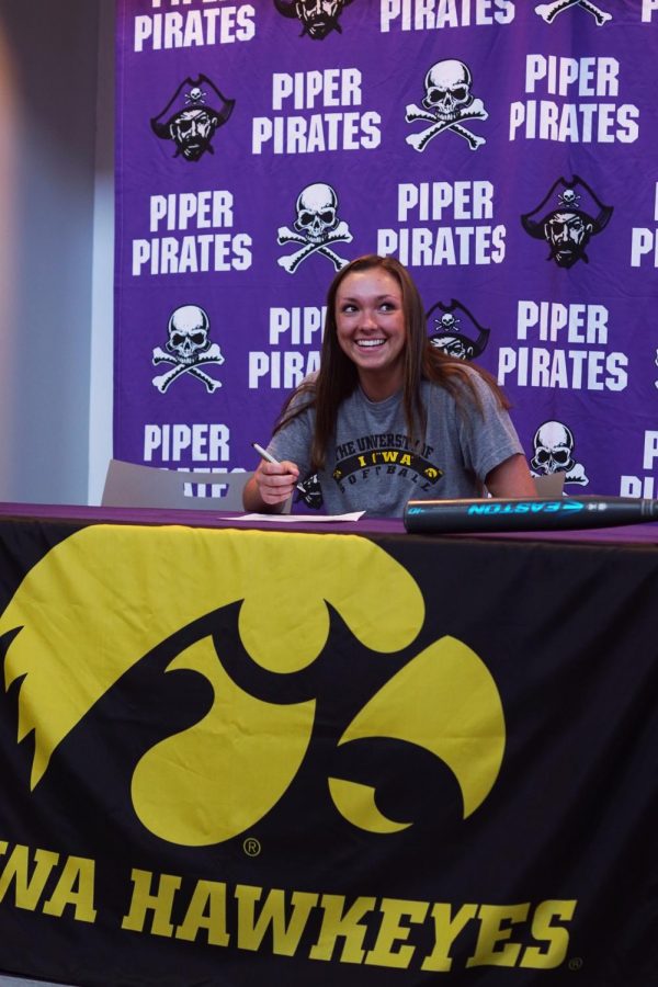 Senior Grace Banes will be playing shortstop for the University of Iowa. "Ever since I began playing, becoming a college athlete has always been a dream of mine," Banes said. 