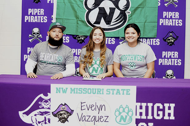 Evelyn Vazquez signs to Northwest Missouri State University, to continue basketball career. 